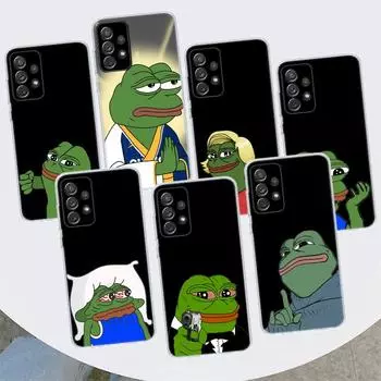 Чехол для телефона с милыми лягушками и грустным Пепе для Samsung Galaxy A51 A71 A50 A70 A40 A30 A20E A10 A41 A31 A21S A11 A01 A6 A8 + A7 A9 Plus Samsung A51 4G