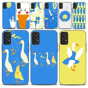 Чехол для телефона с мультяшной иллюстрацией утки для Samsung Galaxy S22 S23 Ultra S21 S20 FE Plus Note 20, мягкая обложка Samsungs305G