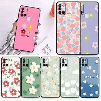 Чехол для телефона с мультяшным цветком для Samsung Galaxy M51 M52 M33 M30s M12 M13 M31 M22 M32 5g M23 M21 M31 Prime, матовый силиконовый чехол Samsung M30s
