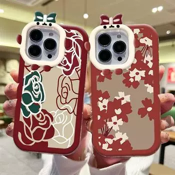 Чехол для телефона с мультяшным цветочным узором и линзой Monster, мягкий защитный чехол для телефона Xiaomi Redmi Redmi 10