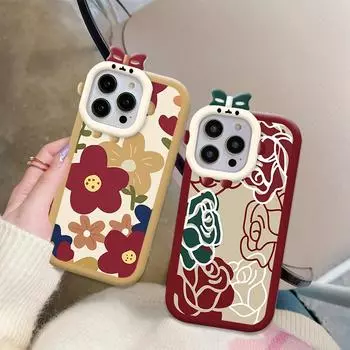 Чехол для телефона с мультяшным цветочным узором и линзой Monster, мягкий защитный чехол для телефона Vivo Vivo S1