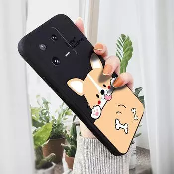 Чехол для телефона с мультяшным красочным узором, квадратный, жидкий, силикон, TPU, полное покрытие камеры, противоударный защитный чехол для Xiaomi Redmi iPhone Redmi K40 Pro темно-синий