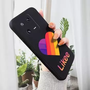 Чехол для телефона с мультяшным красочным узором, квадратный, жидкий, силикон, TPU, полное покрытие камеры, противоударный защитный чехол для Xiaomi Redmi iPhone iPhone 14 Pro Max темно-синий