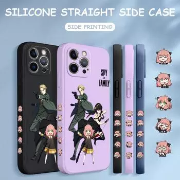 Чехол для телефона с мультяшным красочным узором, квадратный, жидкий, силикон, TPU, полное покрытие камеры, противоударный защитный чехол для Xiaomi Redmi iPhone Redmi Note 12 Discovery темно-зеленого