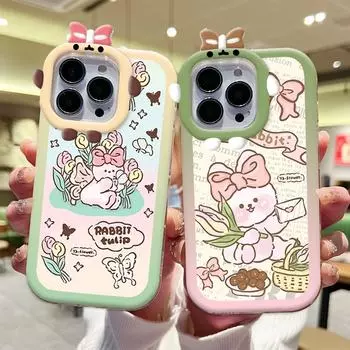 Чехол для телефона с мультяшным кроликом и линзой Monster, мягкий защитный чехол для телефона Xiaomi Redmi Redmi 10