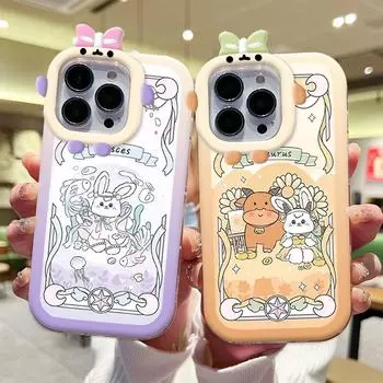 Чехол для телефона с мультяшным кроликом и линзой Monster, мягкий защитный чехол для телефона Xiaomi Redmi Redmi 10