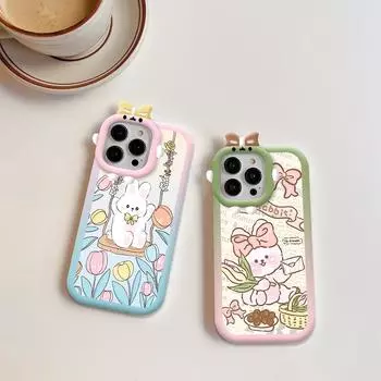 Чехол для телефона с мультяшным кроликом и линзой Monster, мягкий защитный чехол для телефона OPPO Realme OPPO A15
