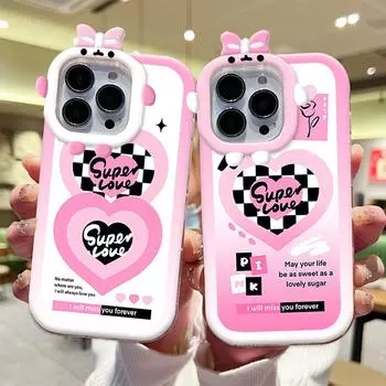 Чехол для телефона с мультяшным сердечком и изображением монстра, мягкий защитный чехол для телефона с линзами монстра для Xiaomi Redmi Redmi 10