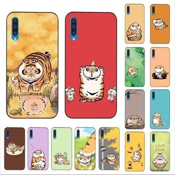 Чехол для телефона с мультяшным толстым тигром для Samsung A 10 11 12 13 20 21 22 30 31 32 40 51 52 53 70 71 72 73 91 13 Samsung A71 4G