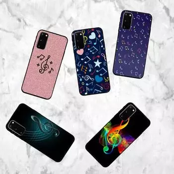 Чехол для телефона с музыкальными нотами для Samsung Galaxy S7 Edge Plus S9 S20Plus S20ULTRA S10lite S225G S10 samsungS22plus5G