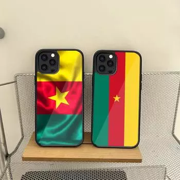 Чехол для телефона с национальным флагом Камеруна для Iphone 14 13 12 11 Pro Max Mini 7 6 6s 8 Plus X Xr Xs Se 2020 Fundas Shell PC TPU Cover iphone 12 pro