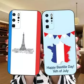 Чехол для телефона с национальным флагом Франции для OPPO Reno 6 Pro 7 Find X3 Neo A55 X5 A54 A16 A57 K9 K9S A92 A93 A74 A94, задняя крышка OPPOA16