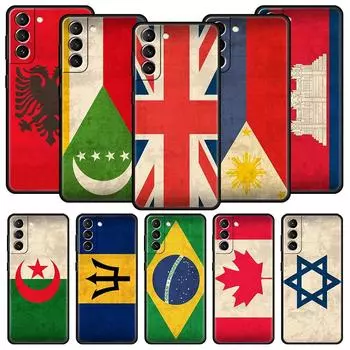 Чехол для телефона с национальным флагом Канады, Израиля и Японии для Samsung Galaxy S23 S22 S21 S20 FE Ultra 5G S10 S10E S9 S8 Plus 10 20 Samsung S23 FE