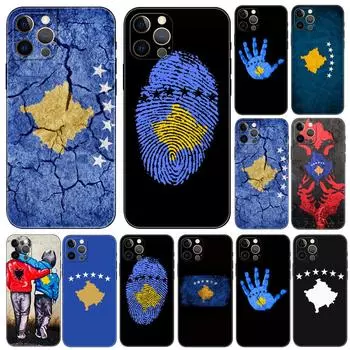 Чехол для телефона с национальным флагом Косово для iPhone 5 5s 2020se 6 6s 7 8 plus x 10 XR XS 11 12 13 mini pro MAX черная задняя крышка из ТПУ iphone 5 5S SE 2016