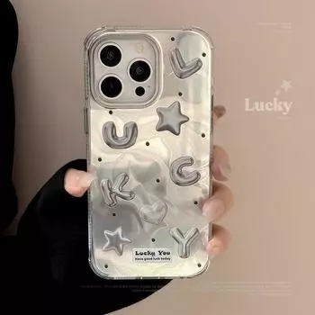 Чехол для телефона с надписью «Счастливая буква» 15promax