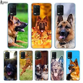 Чехол для телефона с немецкими овчарками для Realme 8 8i V3 V5 GT Neo Flash Edition Explorer Master Neo2 Narzo 30 50i 50A C21Y Realme 8 4G