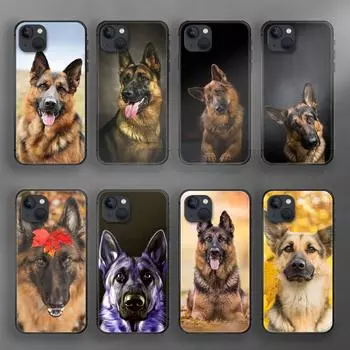 Чехол для телефона с немецкой овчаркой для iPhone Samsung Galaxy Redmi Xiaomi Oppo OnePlus Note SA 7 8 9 10 11 12 13 14 20 21 22 23 53 54 Pro Max Plus Ultra iPhone 6 or 6S