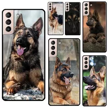 Чехол для телефона с немецкой овчаркой для Samsung Galaxy S22 Ultra S20 S21 FE S10 S10e S9 Note 10 Plus Note 20 Ultra Galaxy S8