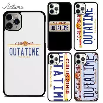 Чехол для телефона с номерным знаком «Назад в будущее» для iPhone 11 12 13 14 Pro Max mini XR XS SE 2020 6S 7 8 Plus Samsung Galaxy S21 S22 iPhone 6plus