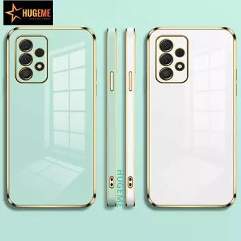 Чехол для телефона с однотонным покрытием для Samsung S25 S24 S23 S22 FE Plus Note 20 A56 A36 A26 A16 A06 A55 A35 A25 A15 A54 A24 A14 A53 A33 A23 A13 A52 Samsung S22 белый