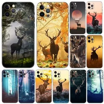 Чехол для телефона с оленем для iPhone Samsung Galaxy Redmi Xiaomi Oppo OnePlus Note SA 7 8 9 10 11 12 13 14 20 21 22 23 53 54 Pro Max Plus Ultra TPU Soft iPhone 6 or 6S
