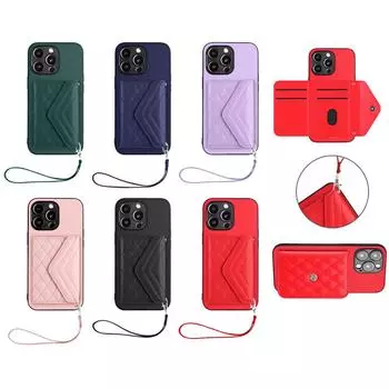 Чехол для телефона с отделениями для карт и слотами, чехол для телефона для iPhone 12 12Pro 12ProMax 12Mini 11ProMax 11Pro XSMax XR XS 7Plus SE 13Pro 14Pro 15Pro 16Pro iPhone 16 Plus чёрный