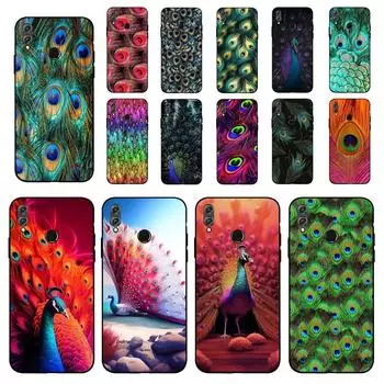 Чехол для телефона с павлиньим пером для Huawei Honor 10 lite 9 20 7A 9X 30 50 60 70 pro plus, мягкий силиконовый чехол Huawei Honor 30 Pro