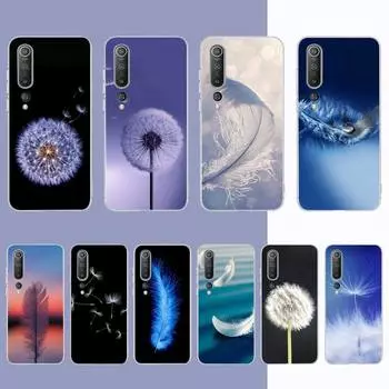 Чехол для телефона с перьями одуванчика для Samsung S21 A10 для Redmi Note 7 9 для Huawei P30Pro Honor 8X 10i Samsung S21