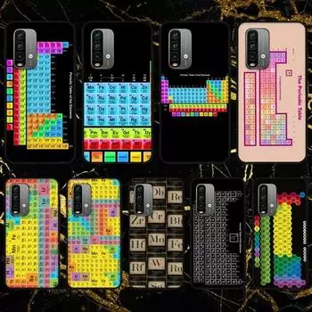 Чехол для телефона с периодической таблицей химического колледжа для Xiaomi9 10 11PRO LITE Redmi Note7 8 9 10A PRO K40 Poco3 Shell Redmi8a