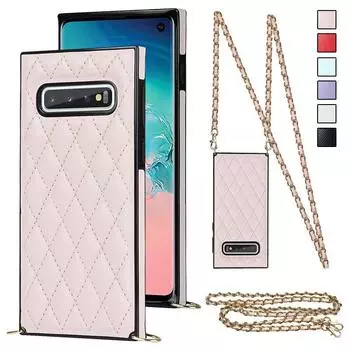 Чехол для телефона с плечевым ремнем для Samsung Galaxy S10 S23 S22 S21 S20 FE S10E S9 Plus Note 20 Ultra 10 9 iPhone 14 13 Huawei ожерелье ремешок-цепочка
