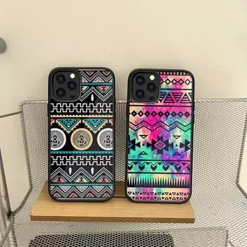 Чехол для телефона с племенным узором для iPhone 14 13 12 11 Pro Max Mini 7 6 6s 8 Plus X Xr Xs Se 2020 Fundas Shell PC TPU Cover iphone 12 pro