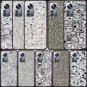 Чехол для телефона с плотными нарисованными фигурками и узорами для Xiaomi Mi 12 11T 10T 9T Pro 12X 11i 11 Ultra 10 Lite 5G 9 8 6X 5X Capa Coque Xiaomi Mi 5X