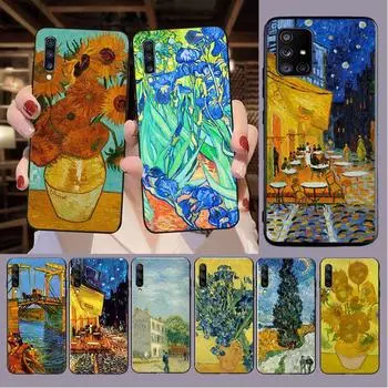 Чехол для телефона с подсолнухом Ван Гога для Samsung Galaxy A13 A53 A11 A12 A32 A22 A52S 5G A10S A41 A42 A33 A20E A30S A40 A71 A21S, чехлы Galaxy A10