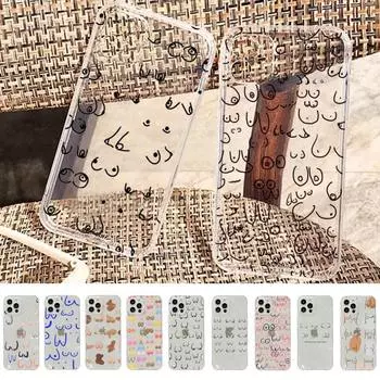 Чехол для телефона с принтом Boobs Art для iPhone 13 11 12 pro XS MAX 8 7 6 6S Plus X 5S SE 2020 XR 6plus or 6s plus