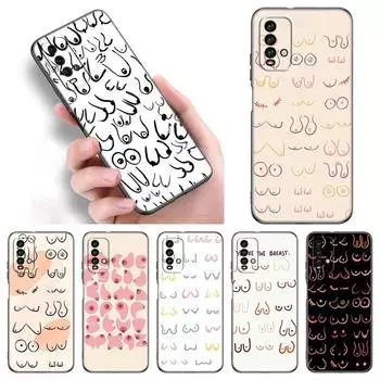 Чехол для телефона с принтом «Сиськи» для Xiaomi Redmi Note 11 10 9 8 Pro 11T 5G 10T 10S 9S 9T 9i 9C 9A 8T, мягкий черный чехол из ТПУ, чехол Redmi 8