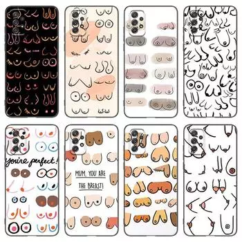 Чехол для телефона с принтом «Сиськи» для Samsung A04 A21 A30 A50 A52 S A13 A14 A22 A23 A32 A53 A73 5G A11 A12 A31 A33 A51 A70 A71 A72 Samsung A04 4G
