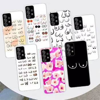 Чехол для телефона с принтом «Сиськи» для Samsung Galaxy A51 A71 A50 A70 A40 A30 A20E A10 A41 A31 A21S A11 A01 A6 A8 + A7 A9 Plus Samsung A51 4G