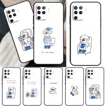 Чехол для телефона с простыми штрихами для OPPO A54 A74 A94 A53S A1K A15 A16 A3S A5S A83 A91 A93 A5 A9 A53 A31 A52 A72 OPPO A92