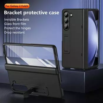 Чехол для телефона с пружинным шарниром и кронштейном для Samsung Galaxy Z Fold5 Fold 4 3, защитный чехол «все включено» Z Fold3 For Samsung Z Fold3