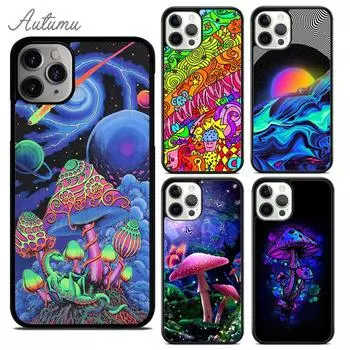 Чехол для телефона с психоделическим триповым абстрактным искусством для iPhone 11 12 13 14 Pro Max mini XR XS SE 2020 7 8 Plus Galaxy S21 S22 iPhone 6plus