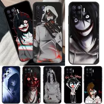 Чехол для телефона с японским аниме «Джефф убийца» для OPPO A54 A74 A94 A53S A1K A15 A16 A3S A5S A83 A91 A93 A5 A9 A53 A31 A52 A72 OPPO A5S