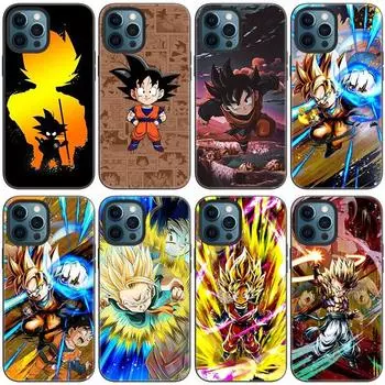 Чехол для телефона с японским аниме «Kid Goku» для Apple iPhone 14 13 12 Mini 11 Pro Max 7 8 XR X XS 7 8 Plus SE 2020 2022, черный чехол iPhone 14