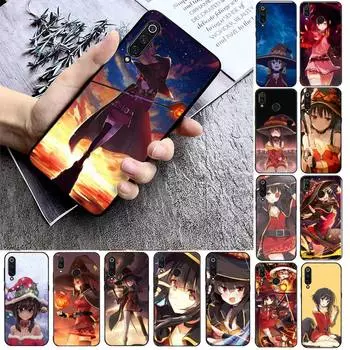 Чехол для телефона с японским аниме Konosuba Megumin для Xiaomi max3 mi 9 se mi8 F1 9SE 10 lite F1, задний чехол Xiaomi Mi 9