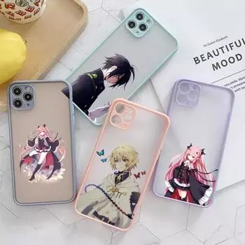 Чехол для телефона с японским аниме «Серафим конца» для IPhone 13 12 11 Mini Pro Max XS X Max XR 8 7 Plus SE 2022, цвет кожи, чехол для телефона iPhone 13