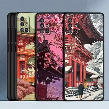 Чехол для телефона с японским пейзажем и храмом для iPhone Samsung Galaxy Redmi Xiaomi Oppo OnePlus Note SA 7 8 9 10 11 12 13 14 20 21 22 23 53 54 Pro Max Ultra iPhone 6 or 6S