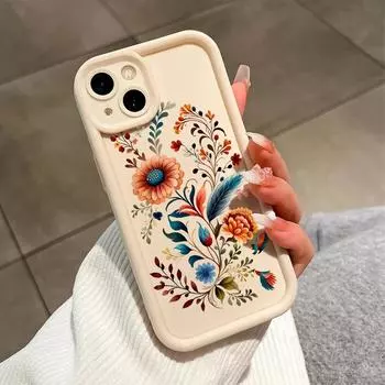 Чехол для телефона с разноцветными цветами и растениями для iPhone Samsung Galaxy Xiaomi Redmi POCO HUAWEI Honor, противоударный резиновый мягкий гибкий чехол Samsung A53 5G
