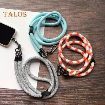 Чехол для телефона с ремешком через плечо, диагональной пряжкой, регулируемым ремешком для рук, прочным креплением камеры, плоским ремешком для путешествий на шею чёрный