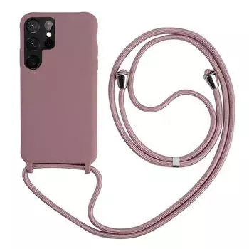 Чехол для телефона с ремешком и ожерельем через плечо для Samsung Galaxy S24 S23 S22 Ultra S21 S20 FE A14 A53 A54 A12 A22 A32 A52 A51, мягкая силиконовая задняя крышка iphone 6 6s темно-зеленого