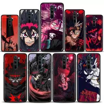 Чехол для телефона с рисунком аниме «Черный клевер» для Redmi K40 K40S K50 6 6A 7 7A 8 8A 9 9A 9C 9T 10 10C Pro Plus 5G, черный мягкий чехол Redmi 6