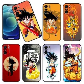 Чехол для телефона с рисунком аниме G-okus D-Dragons Balls для Xiaomi Redmi Note 12 11E 11S 11 11T 10 10S 9 9T 9S 8T Pro Plus 5G, черный чехол Redmi Note 5